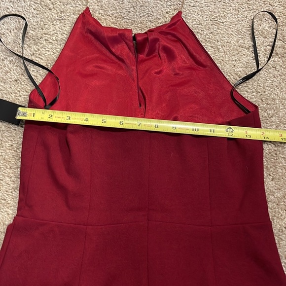 - NWT Lulus red wine halter bodycon midi dress - Picture 14 of 14